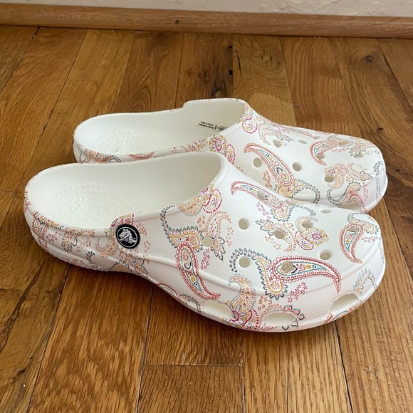 CROCS Shoes Paisley Crocs Clogs Euc Poshmark